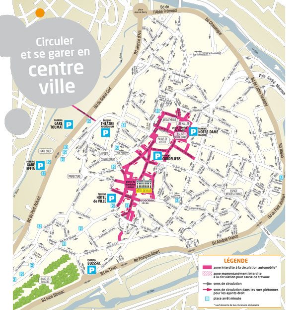 Plan de circulation en centre-ville